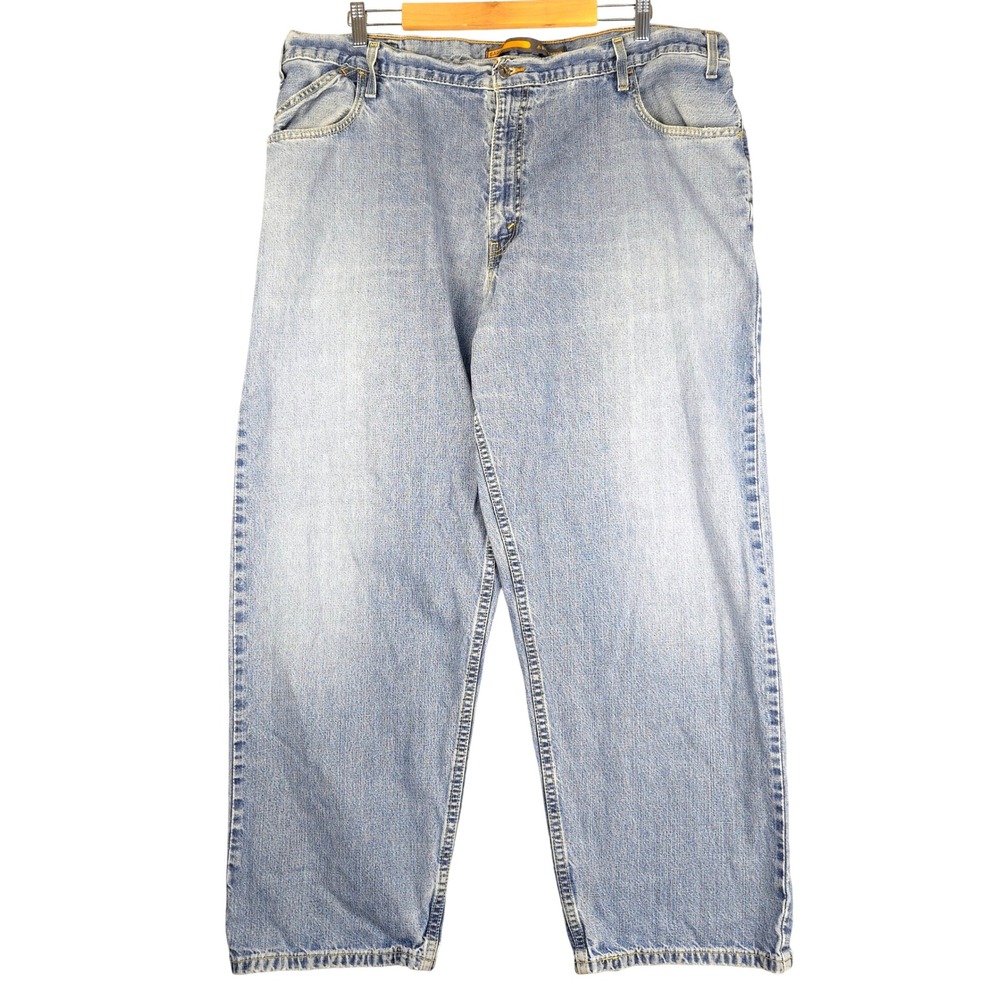 Vintage Levis SilverTab Baggy Jean Distressed 90's Streetwear 42x32 (Fits 41x30)